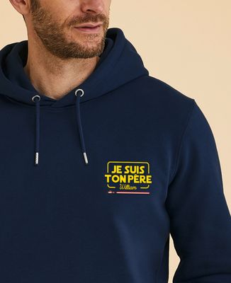 Hoodie homme Je suis ton père et prénom personnalisé - Cadeaux Papa