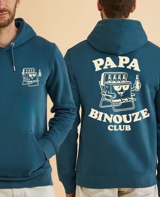 Hoodie homme Papa binouze club