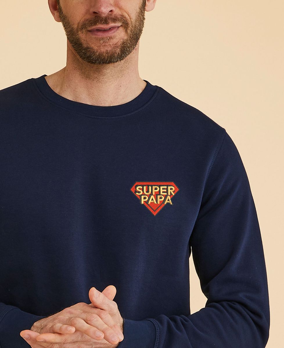 Sweatshirt homme Super Papa / Mini héros
