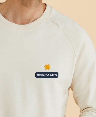 Sweatshirt homme Soleil anisé brodé personnalisé - Apéro