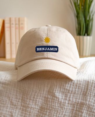 Casquette Soleil anisé brodé personnalisé - Apéro