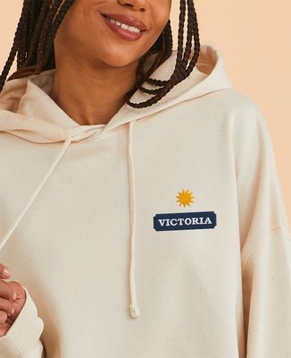 Hoodie femme Soleil anisé brodé personnalisé - Apéro