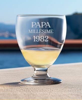 Verre à pastis Papa millésime gravé personnalisé - Apéro