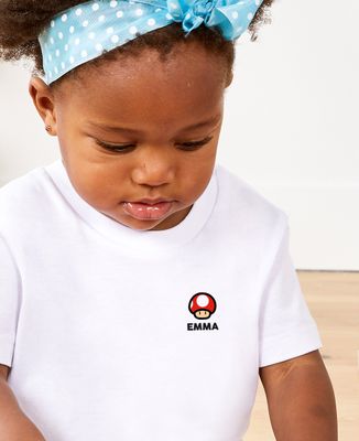 Baby T-Shirt Little mushroom personalized video game - Gifts for Dad, Geek & Video Games