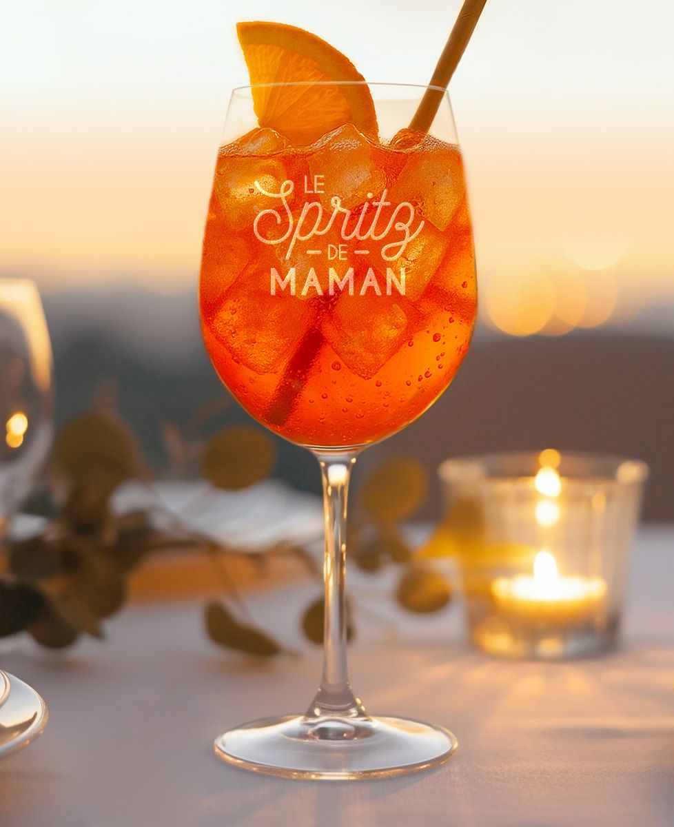 Verre à vin Le Spritz de Maman - Apéro, Mariage