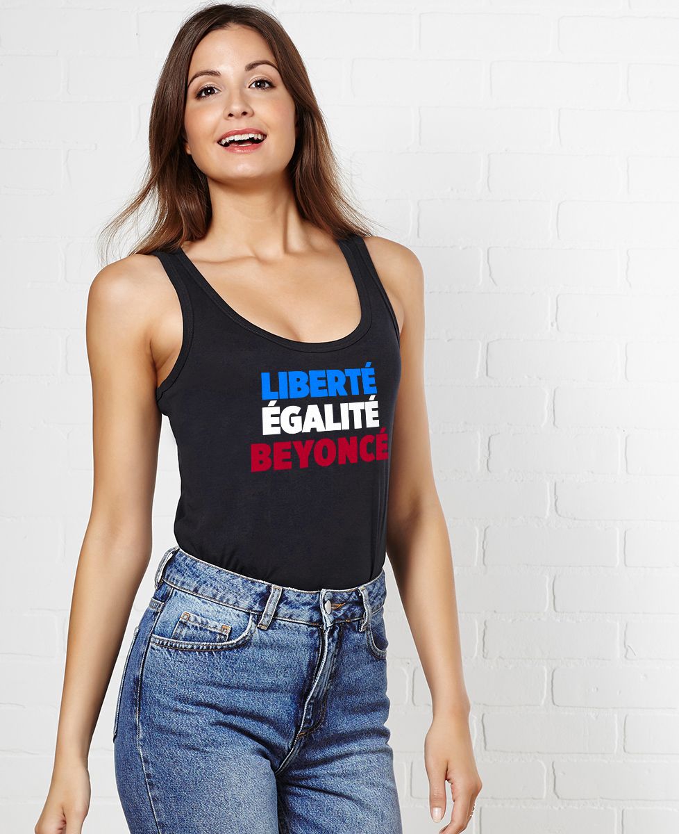 Débardeur femme Liberté Égalité Beyoncé