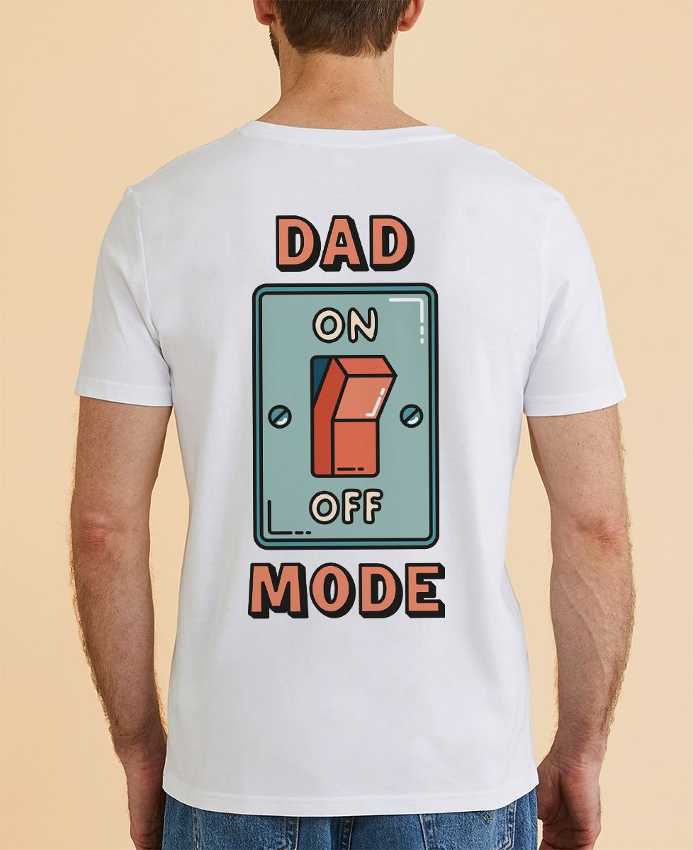 T-Shirt für Männer Dad-Modus Ein / Aus