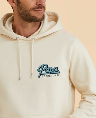 Hoodie homme Papa retro depuis année personnalisée - Cadeaux Papa