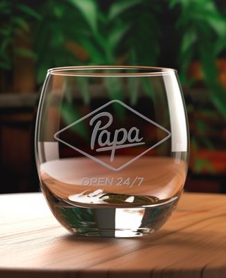 Whiskyglas Papa 24/7 open - Geschenken voor papa, Aperitief, Bruiloft