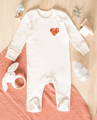 Pyjama bébé Mini dans un coeur en velours