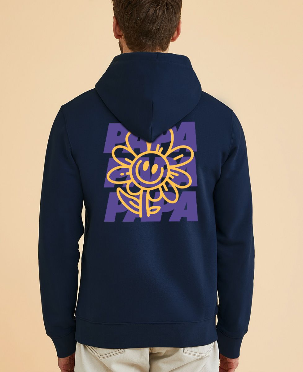 Hoodie homme Papa Flower