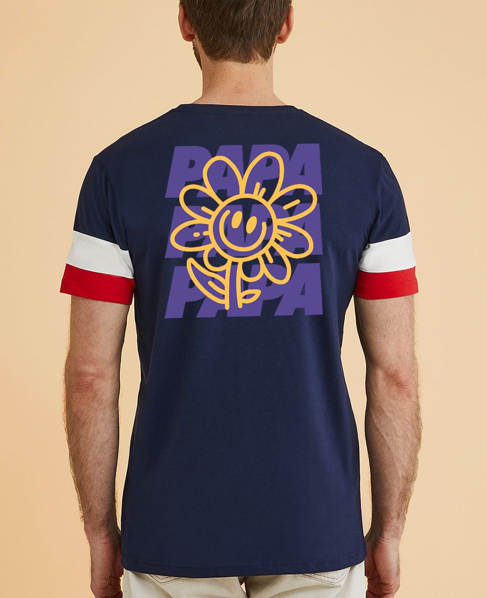 T-shirt homme recyclé Filgood Papa Flower