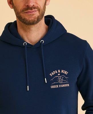 Hoodie homme Check d’amour - Cadeaux Papa
