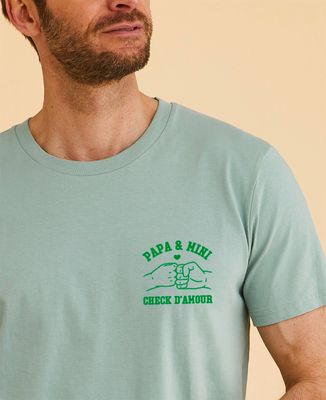 T-shirt homme Check d’amour - Cadeaux Papa