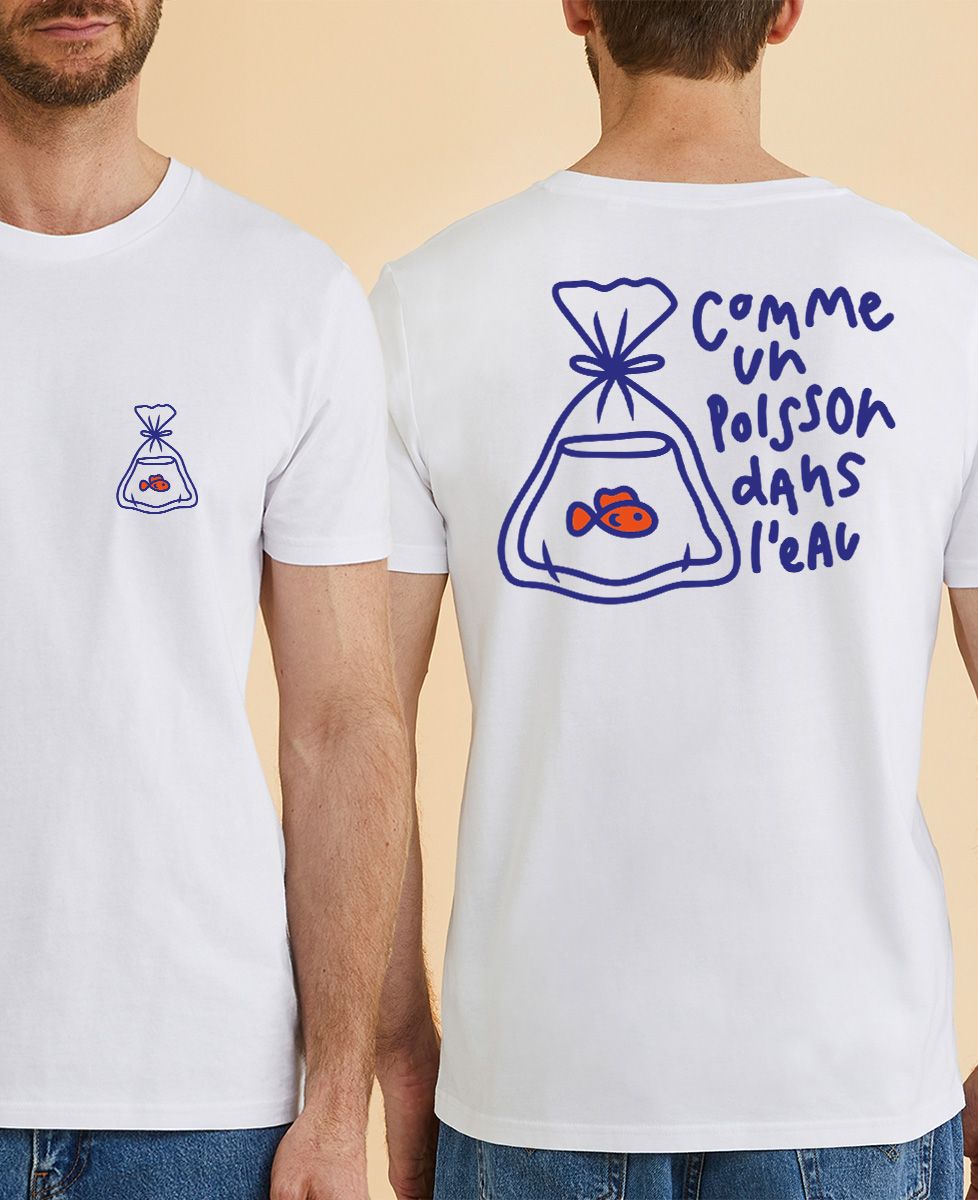 T-shirt homme Poisson dans l’eau
