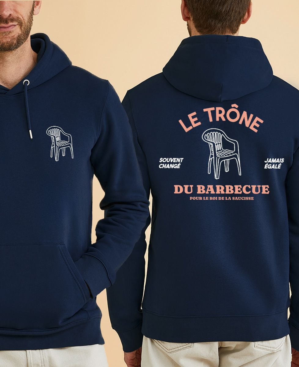Hoodie homme Le trône du barbecue