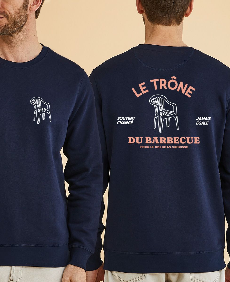 Sweatshirt homme Le trône du barbecue