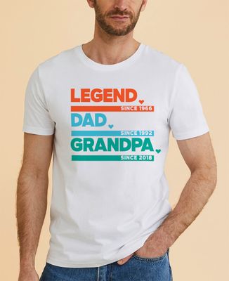 Men's T-Shirt Customized Dad Grandpa Legend - Papy's gift