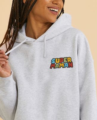 Hoodie femme Super maman
