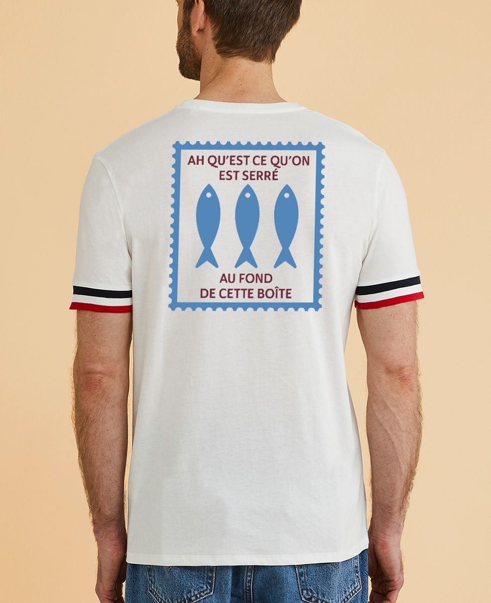 T-shirt homme recyclé Filgood Boîte de sardines