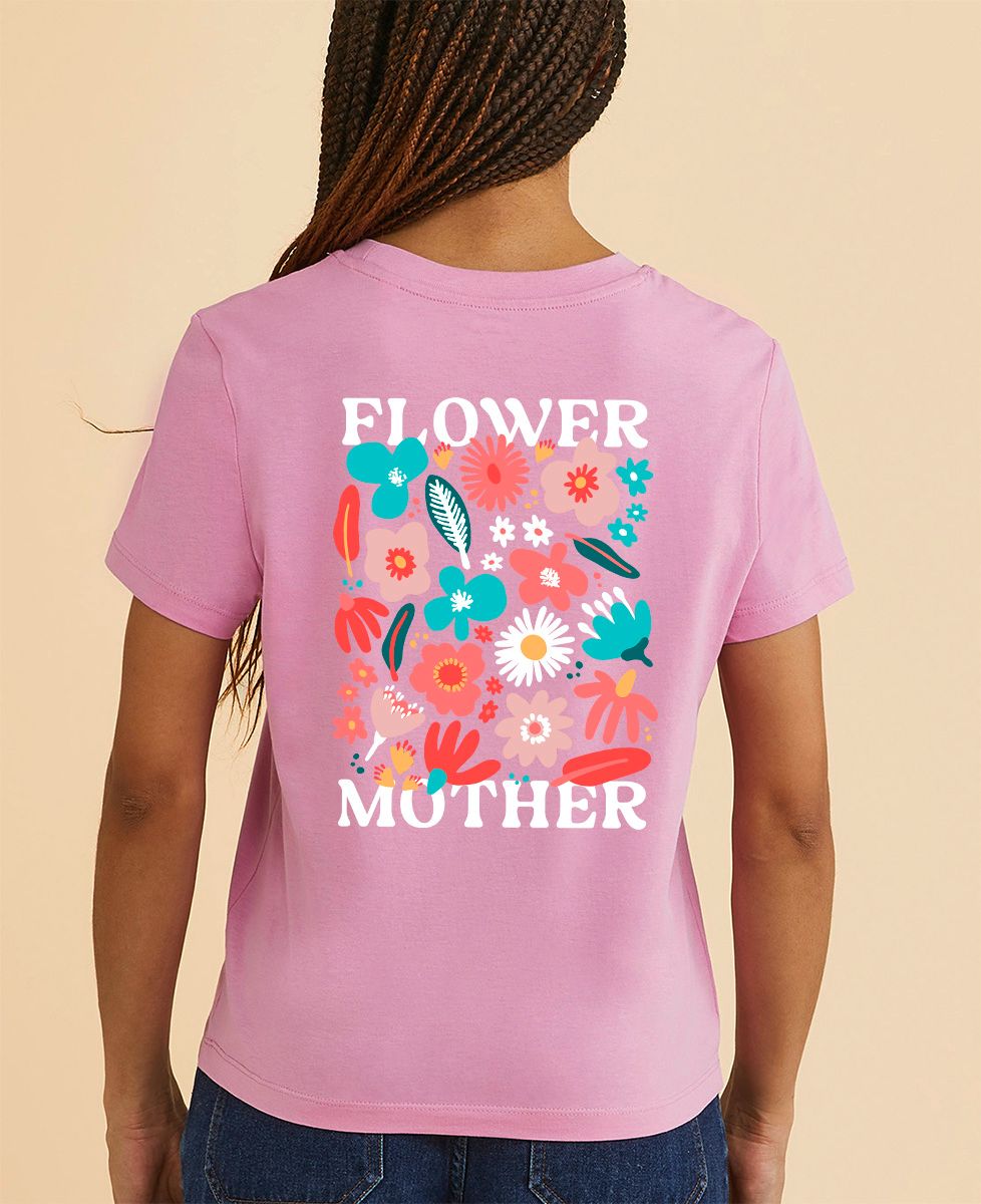 T-Shirt Frau Flower mother - Geschenke Mama, Werdende Mutter/Vater