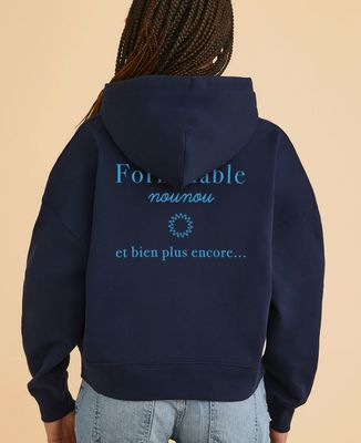 Hoodie femme Formidable nounou personnalisé