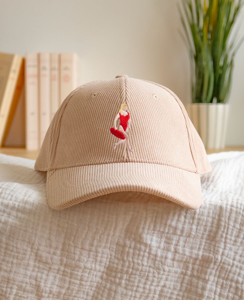 Casquette velours Alerte sur la plage Pamela