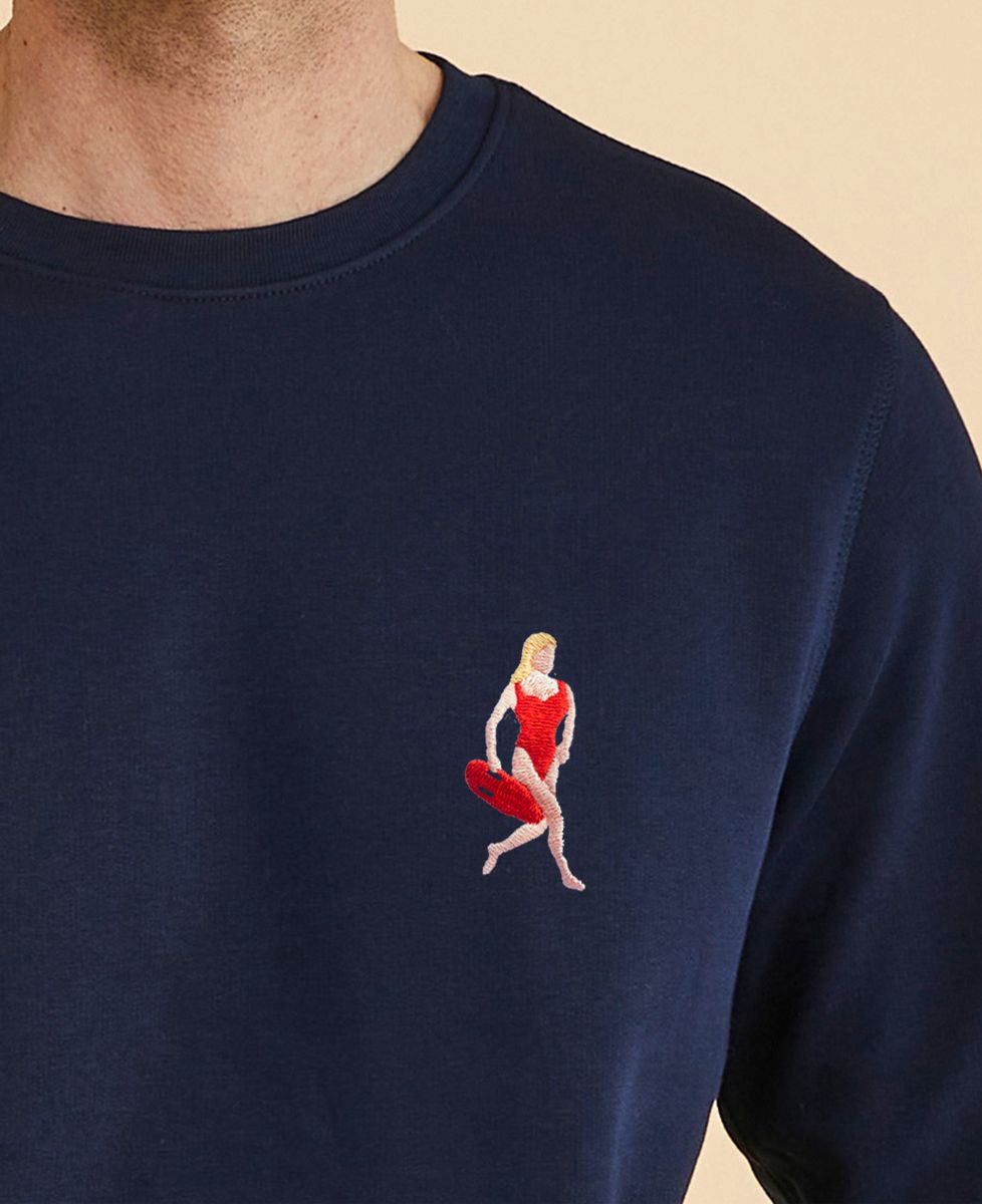 Sweatshirt homme Alerte sur la plage Pamela