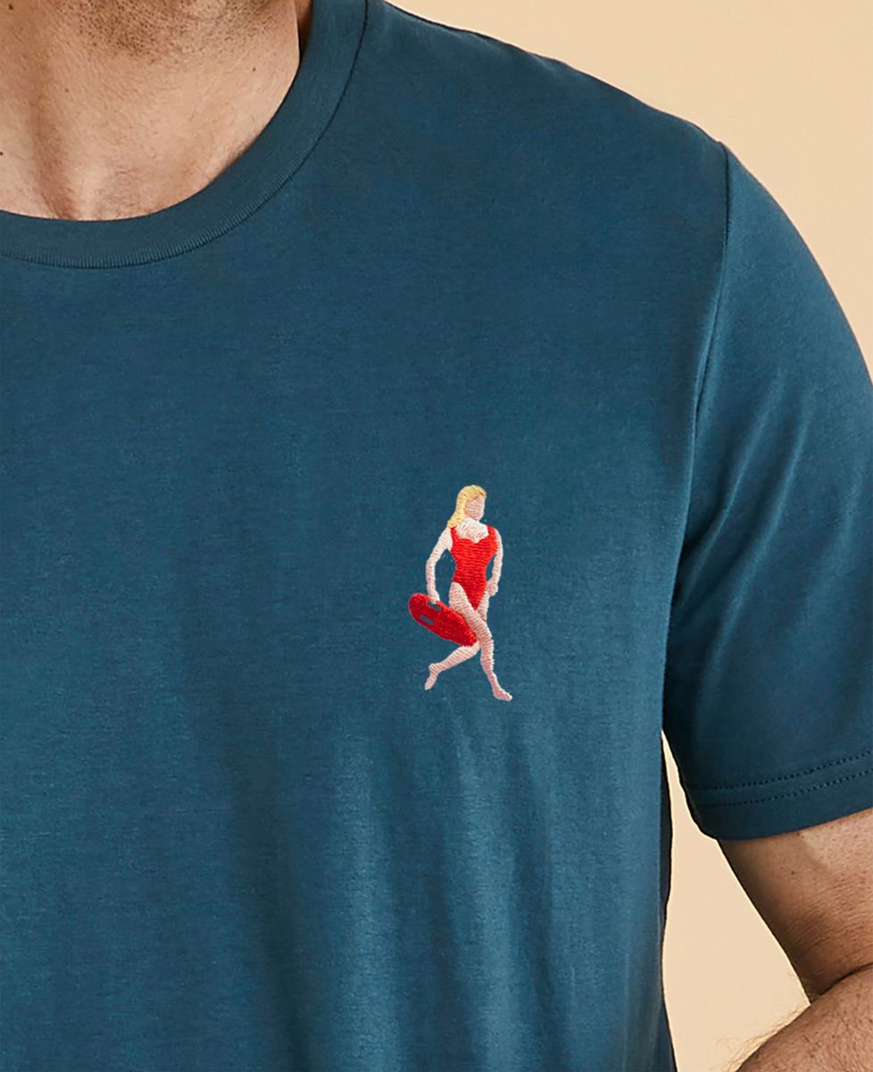 T-shirt homme Alerte sur la plage Pamela