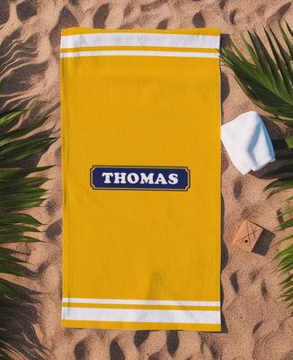 Bath towel Customized aniseed sunshine - Aperitif, Bachelor/Bachelorette party & Wedding
