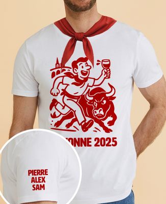 T-shirt homme Feria et foulard personnalisé
