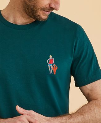 T-shirt homme On attend pas Patrick (homard)