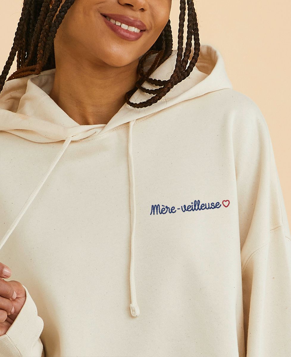 Hoodie femme Mère-veilleuse (brodé) - Cadeaux Maman