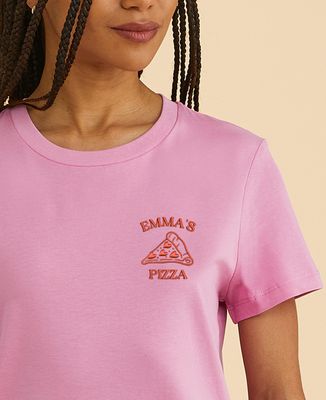 Women's T-Shirt Personalized embroidered pizza