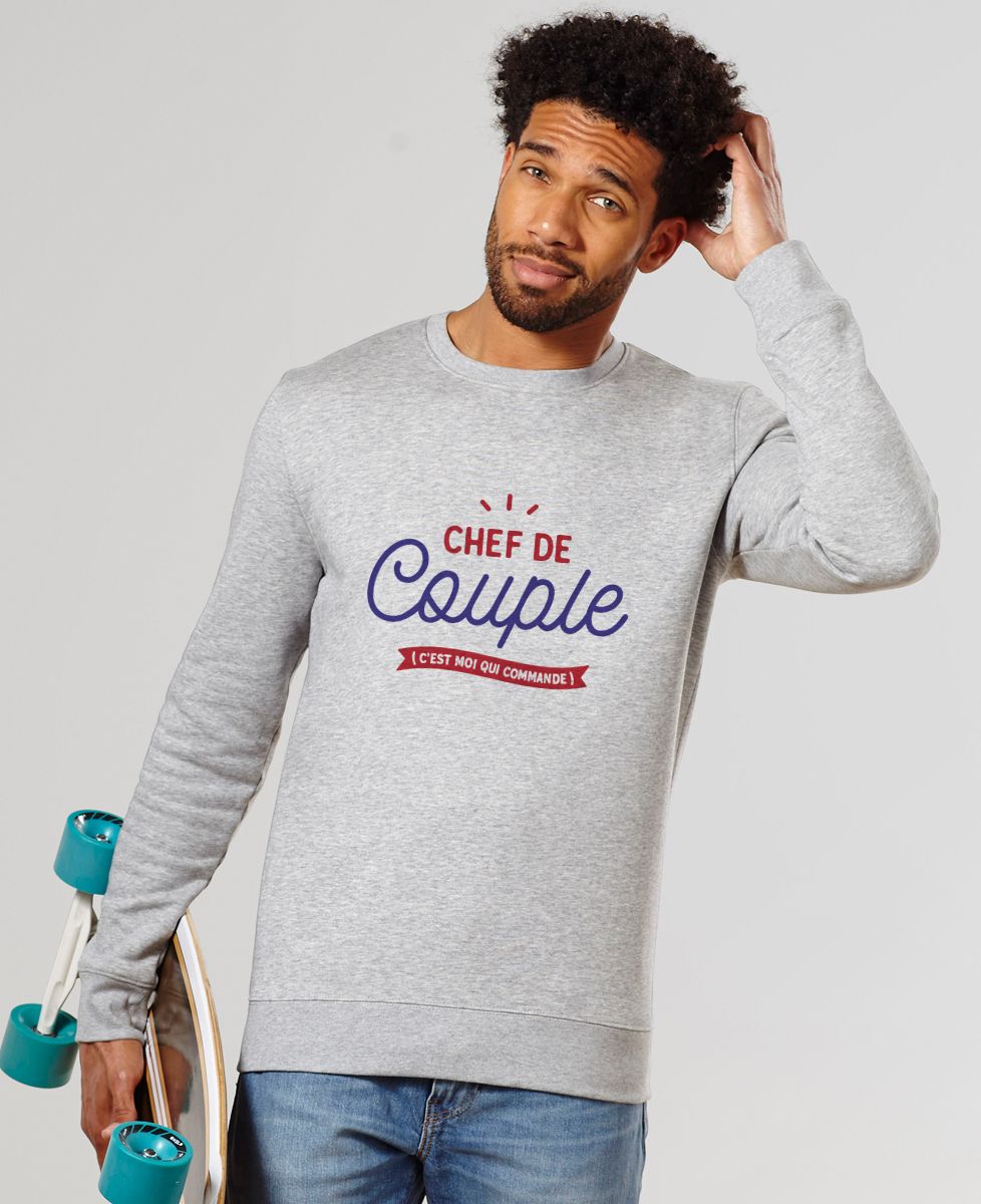 Sweatshirt homme Chef de couple - Cadeaux Couple
