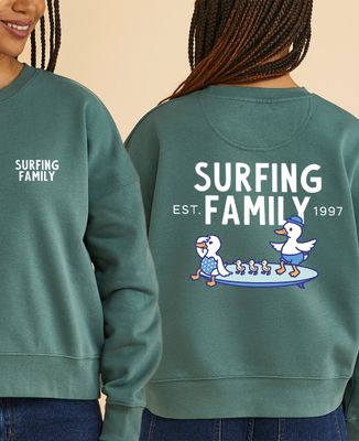 Patos de familia surferos personalizados