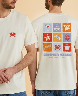 T-shirt homme Texte et mosaïque personnalisé - Apéro