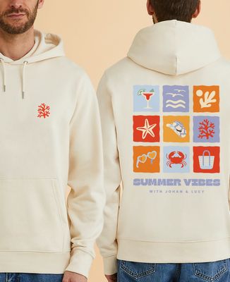 Hoodie homme Texte et mosaïque personnalisé - Apéro
