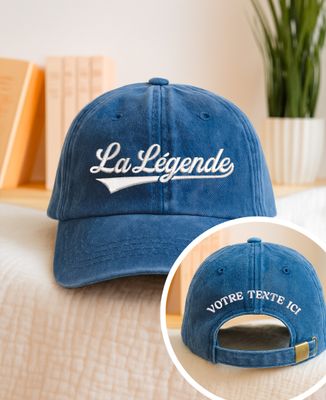 Casquette La légende et texte brodé au verso - Cadeaux Papa, Cadeaux Papy