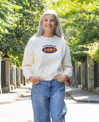 Sweatshirt femme Année rétro personnalisée