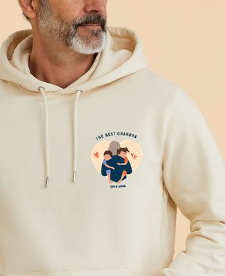 Men's hoodie The best personalized grandpa - Papy's gift