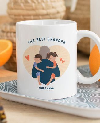 Mug The best personalized grandpa - Papy's gift