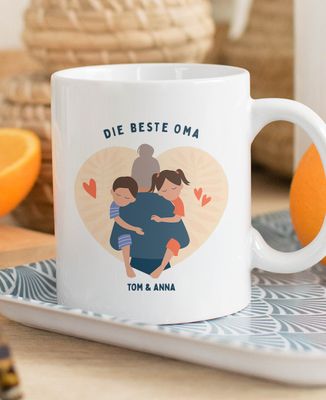 Tasse Die beste personalisierte Oma - Geschenke Oma