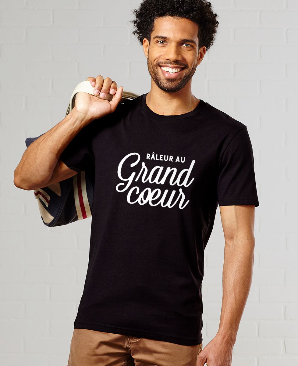 T-shirt homme Râleur au grand coeur - Cadeaux Couple