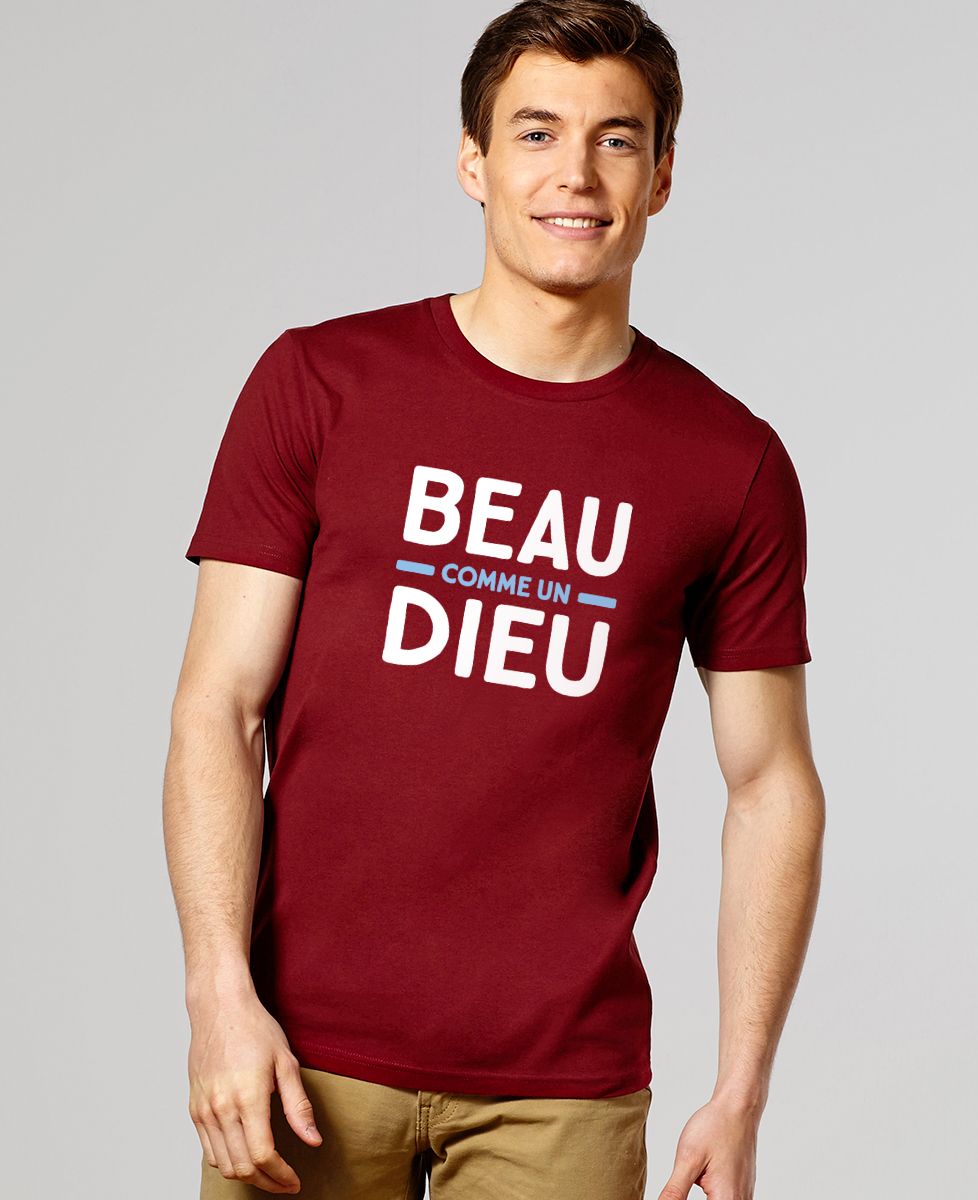 Tshirt Homme Beau comme un Dieu Monsieur TSHIRT