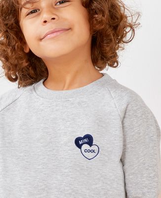 Mini cool dans deux coeurs brodés