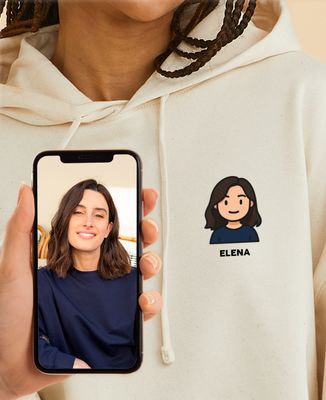 Hoodie per lei Monsieur TSHIRT action figure dalla tua foto