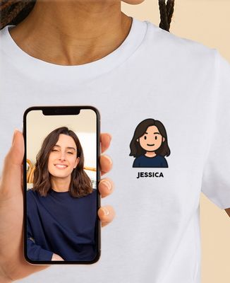 Women's T-Shirt Monsieur TSHIRT action figure from your photo