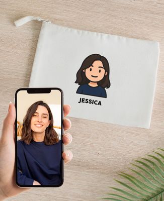 Pouch Monsieur TSHIRT action figure from your photo
