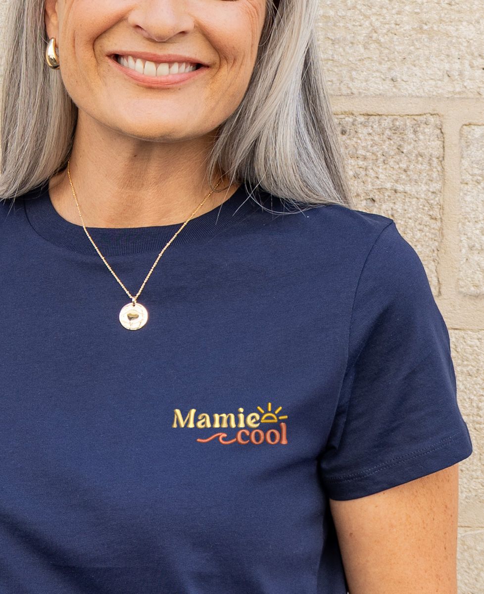 T-shirt femme Mamie cool Summer brodé - Cadeaux Mamie